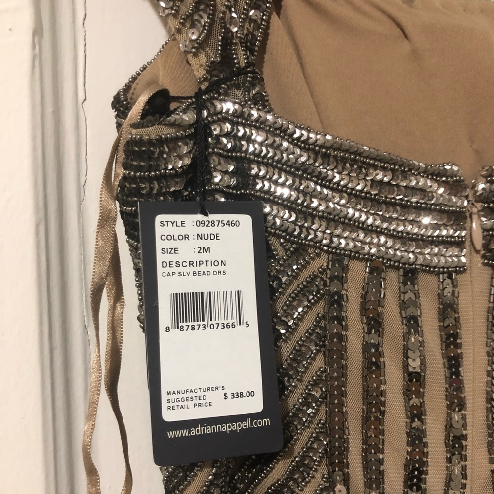 Beautiful beaded gown! Adrianna Papell NWT!